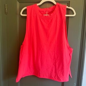 Free People Movement bright coral tank NWOT